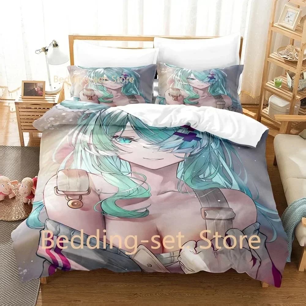 Set di Biancheria da Letto Elira Pendora, Misure Singolo, Matrimoniale, Queen, King, per Adulti e Bambini, Set Copripiumino con Stampa Anime