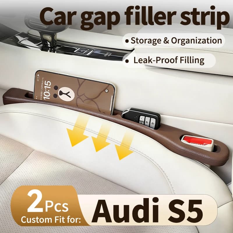 Striscia di riempimento per spazi tra i sedili per Audi S5, organizer per spazi tra i sedili laterali, accessori interni per sedili anteriori, 1 paio