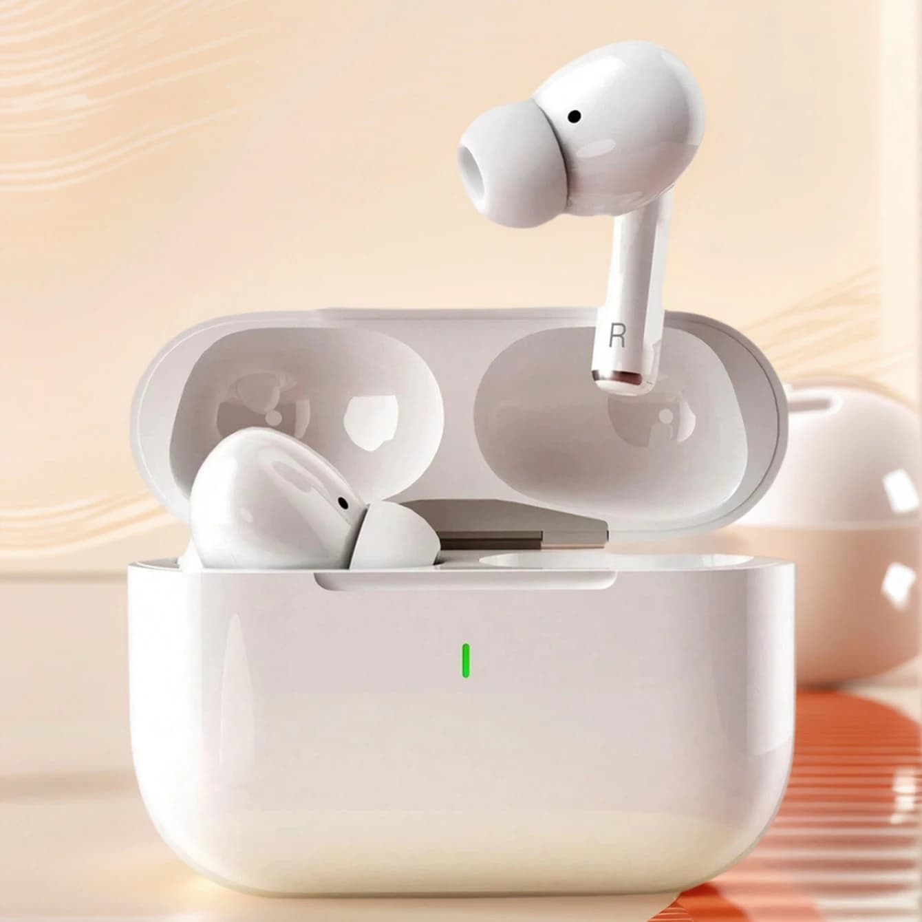 Auricolari Wireless TWS con Cancellazione del Rumore, Cuffie Bluetooth con Controllo Touch Intelligente, Audio Stereo, Modalità a Bassa Latenza
