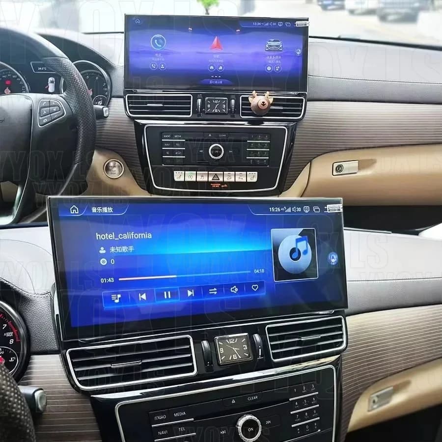 15.8inch Stereo CarPlay For Benz GLE GLS ML GL 2012-2019 Car Radio Auto Android 15 Video Player Multimedia 4G GPS Navigation