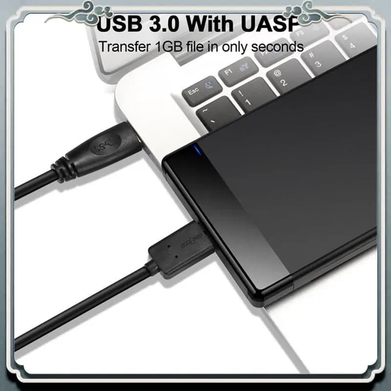 Custodia per HDD Premium Custodia per disco rigido adattatore SATA da 2,5 pollici per disco SSD Custodia per HDD Custodia per HDD esterna HD