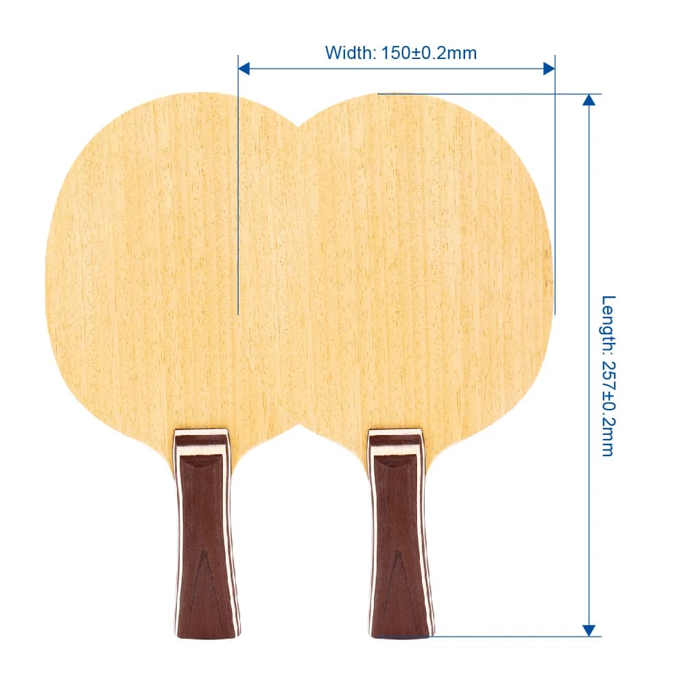 Custom Ping Pong Blade OEM Ayous Candlenut Bat Paddle Rack ODM Printing Logo Ping Pong Blade