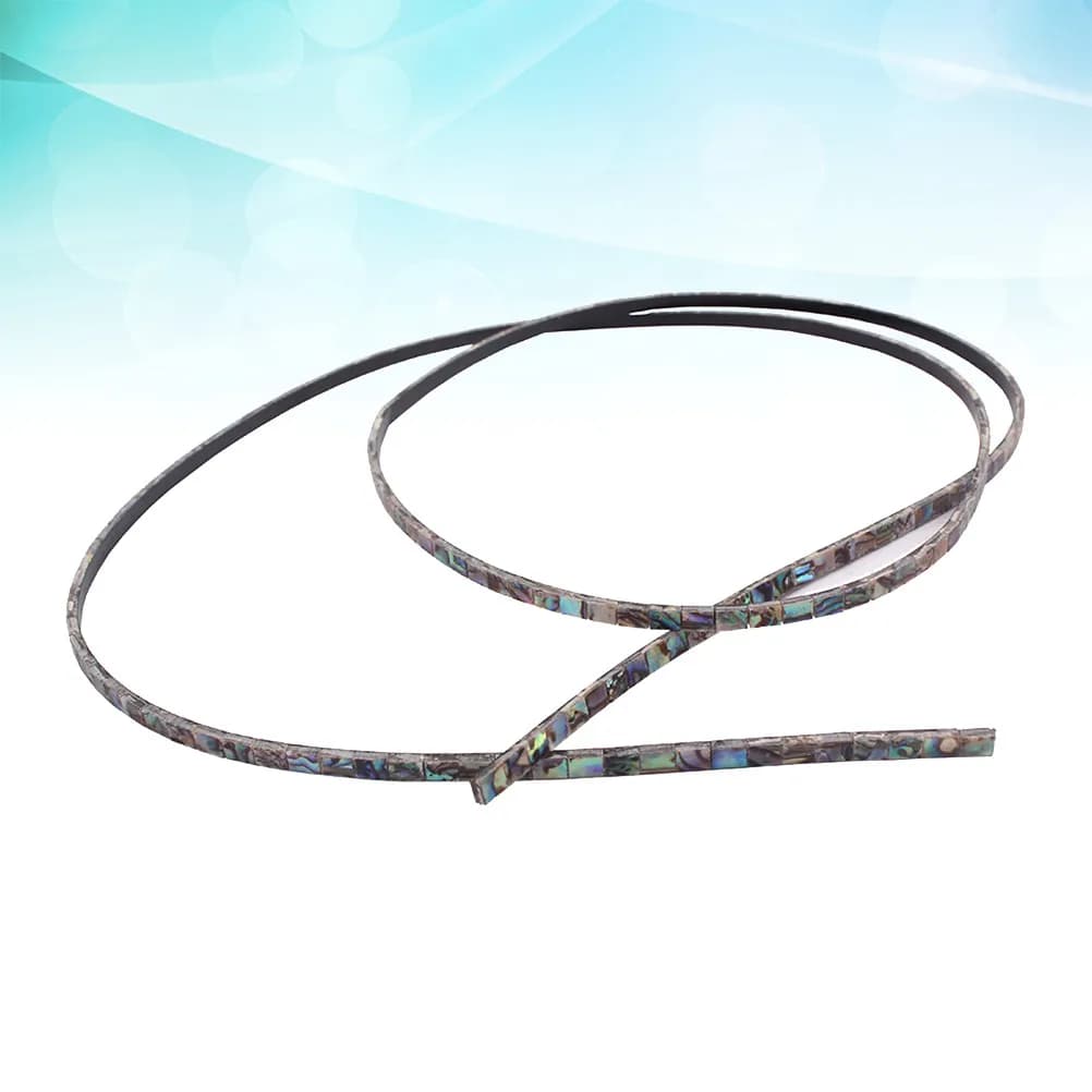 Striscia Colorata di Abalone da 800 mm, Larghezza 3 mm, Ideale per Bordature di Chitarre, Bassi, Ukulele e Riparazioni Artigianali