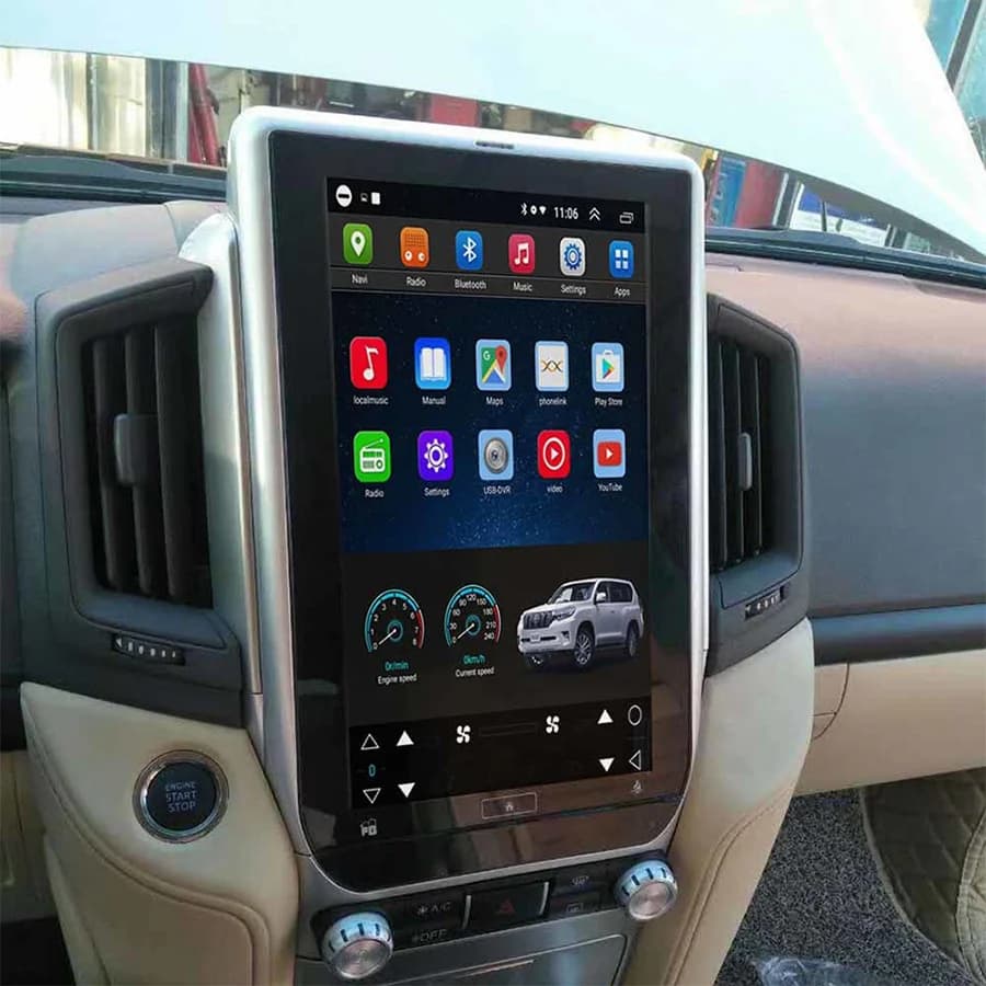 13.8INCH 2K Schermo Autoradio Stereo Per Toyota Land Cruiser 200 LC200 2016 - 2019 Android 13 Lettore Video Multimediale GPS navi