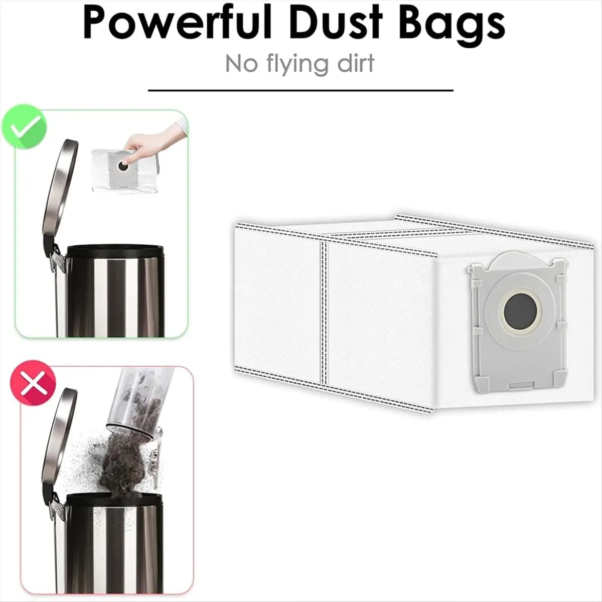 【50% di sconto】Busta per la polvere per X8 PRO OMNI /T50 OMNI/T50 PRO OMNI/T50 PRO MAX Kit di accessori per aspirapolvere robot