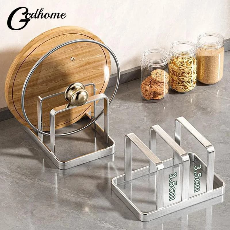 daNew da Stainless Steel Pot Cover Spacious and Organizer for Cutting - Heavy Duty Shelf, Kitchen Organizer