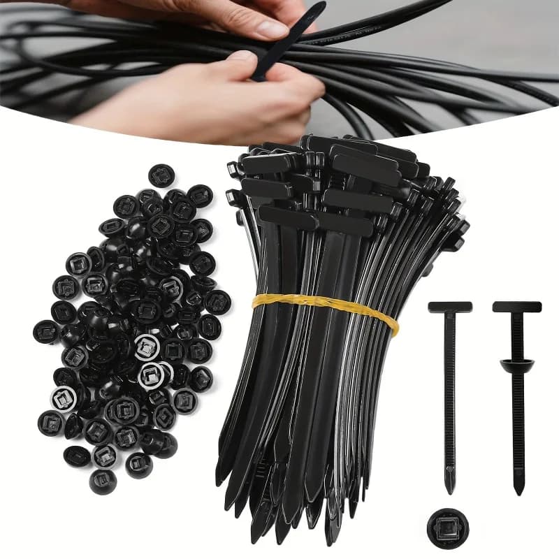 20/50PCS Nylon Universale Fascetta Fibbia Heavy Duty Autobloccante Nylon Fascette Supporto di Elementi di Fissaggio per Auto Parafango Tronco di Riparazione