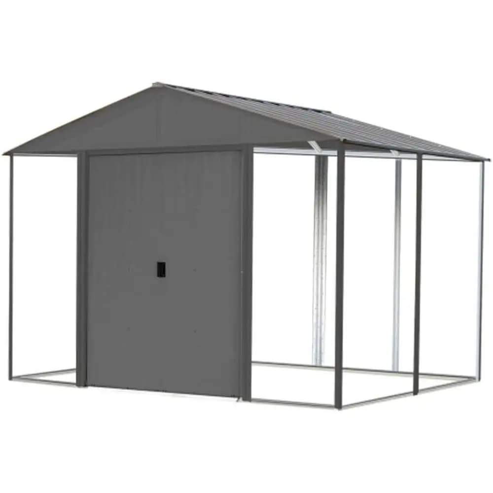 Kit capanno da esterno ibrido in acciaio zincato Ironwood Arrow 10' x 8', antracite