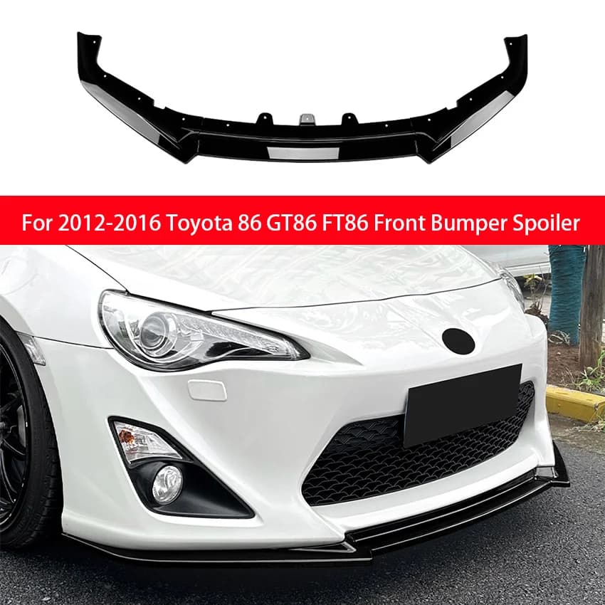 For 2012-2016 Toyota 86 GT86 FT86 Car Front Bumper Lip Splitter Spoiler Diffuser Lower Guard Protector Accessories Modification