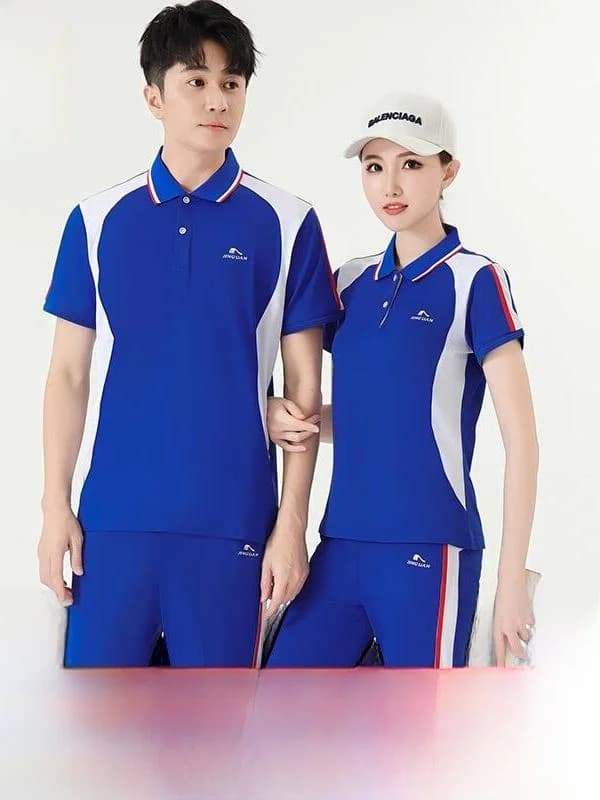 Abbigliamento Sportivo JinGuan Casual con Colletto per Corsa e Allenamento, Adatto per Uomini e Donne, Ideale per Fitness e Danza di Gruppo