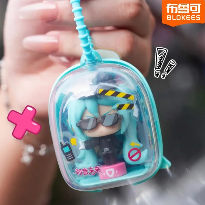 Blokees Yuanqi Box Hatsune Miku VOCALOID Mystery Box Chibi Bag Pendant Keychain Desk Setup Car Decor Music Festival Doll Gift