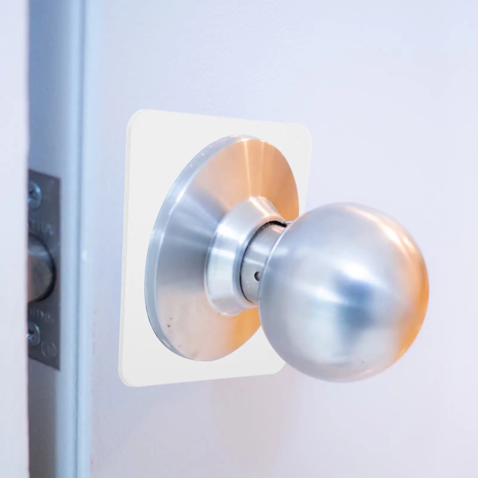 Stainless Steel Door Lock Repair Plate Door Knob Deadbolt Reinforcement Plate Fixing Covers Filler Repair Backplate Kit Inner