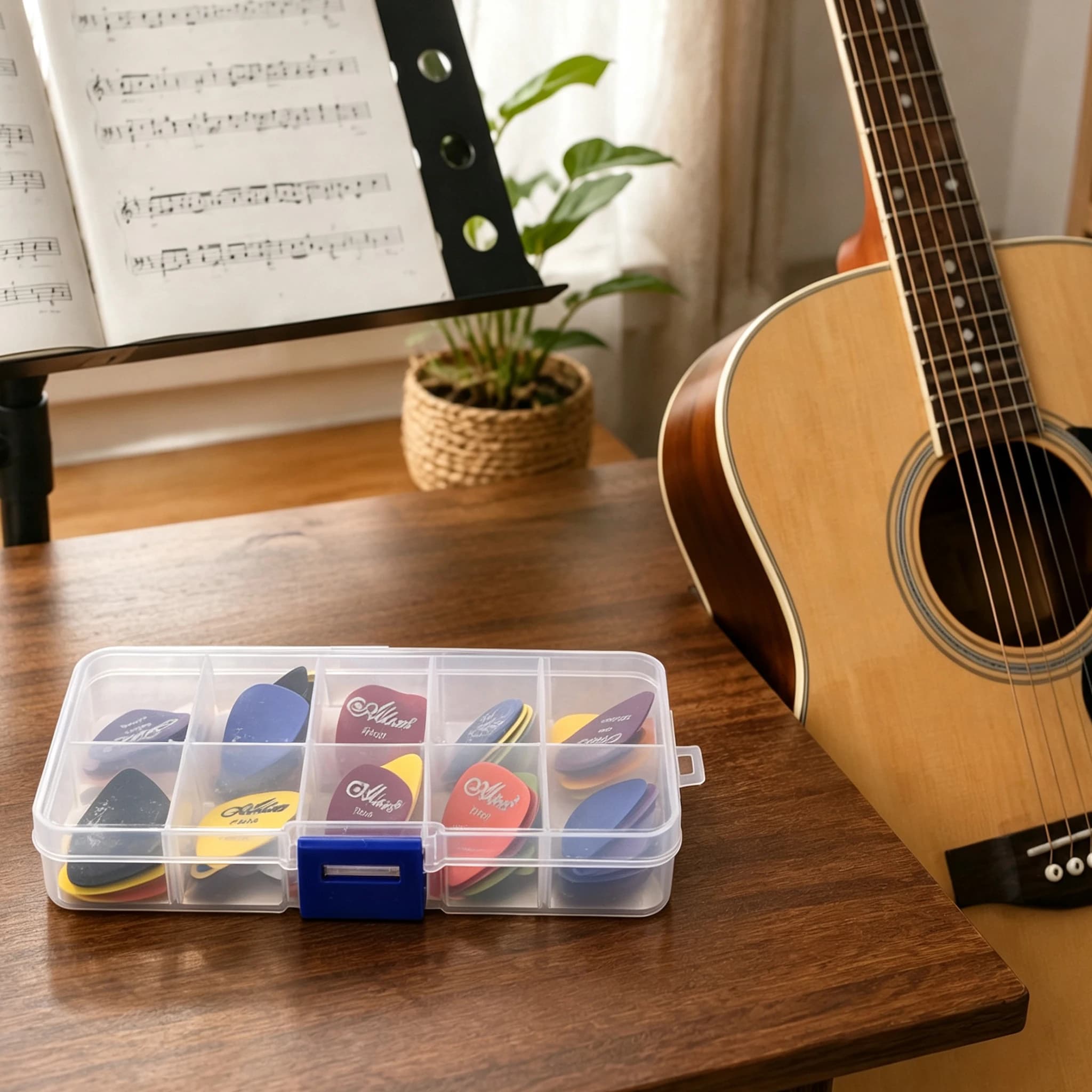 30PCS Guitar Plectrum Variety Pack – Celluloid & Standard Picks in Multi-Gauge & Colors for Strumming & Lead Guitar Playing TMZ