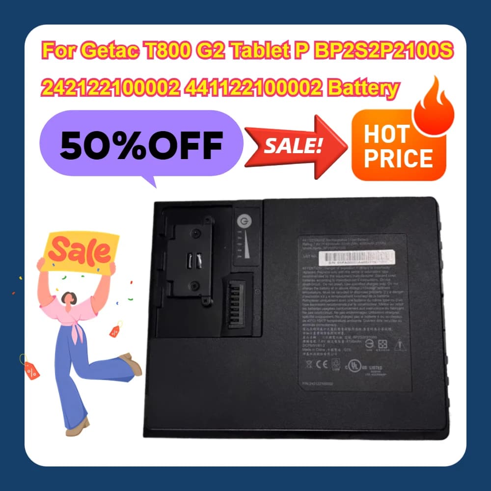 Per Getac T800 G2 Tablet P BP2S2P2100S 242122100002 441122100002 Batteria