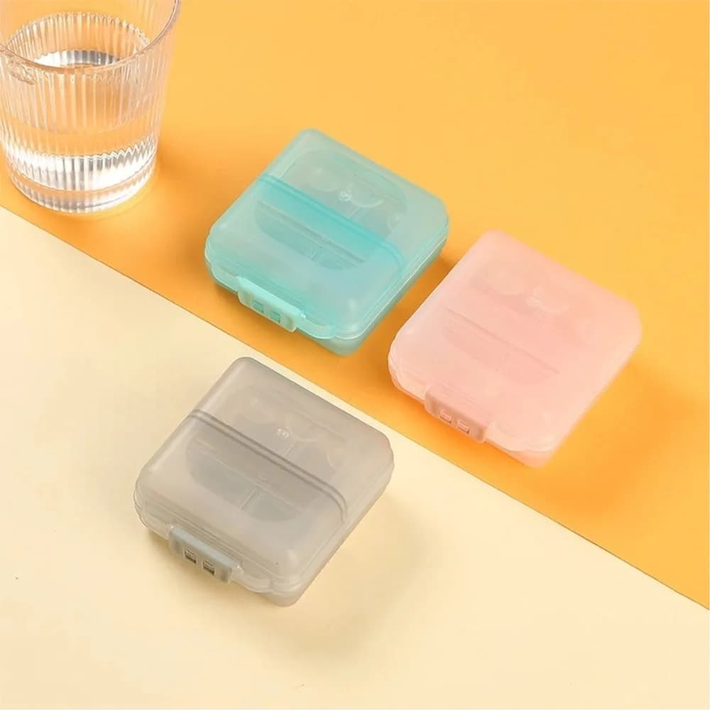 Nuovo Mini Portapillole Portatile Premium a 6 Scomparti per Viaggi, Contenitore Organizzatore per Medicinali, Vitamine, Oli di Pesce
