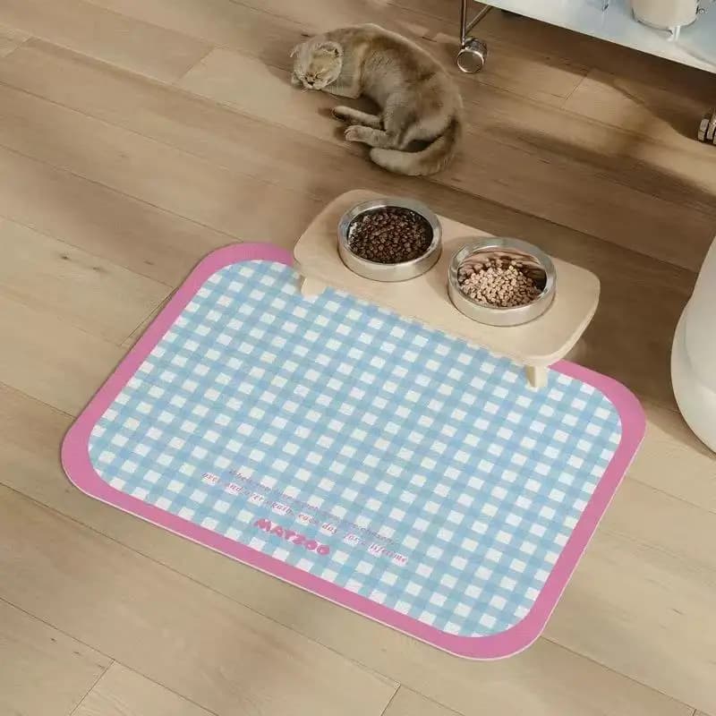 VIKAMA Trend Stampe Tovagliette per animali domestici con fango diatomee Resistente alle macchie Impermeabile antiscivolo Cibo per cani e gatti e ciotola per il pranzo Tappetino per animali domestici