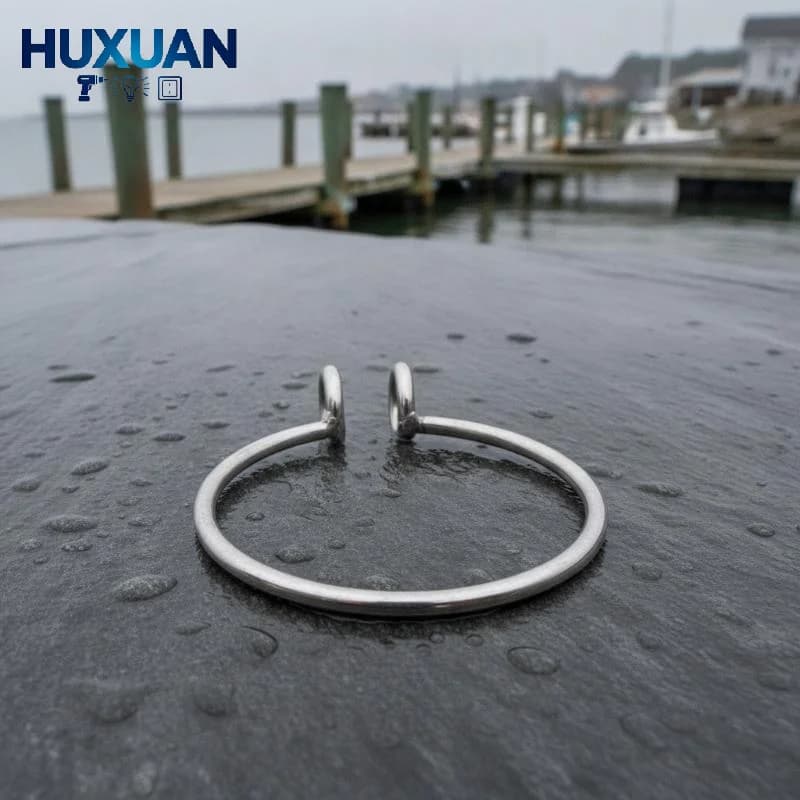 Marine Anchor Retrieval Ring 8mm Corrosion Resistant Labor-saving Anchor Ring for Yacht Fishing Boat Kayak