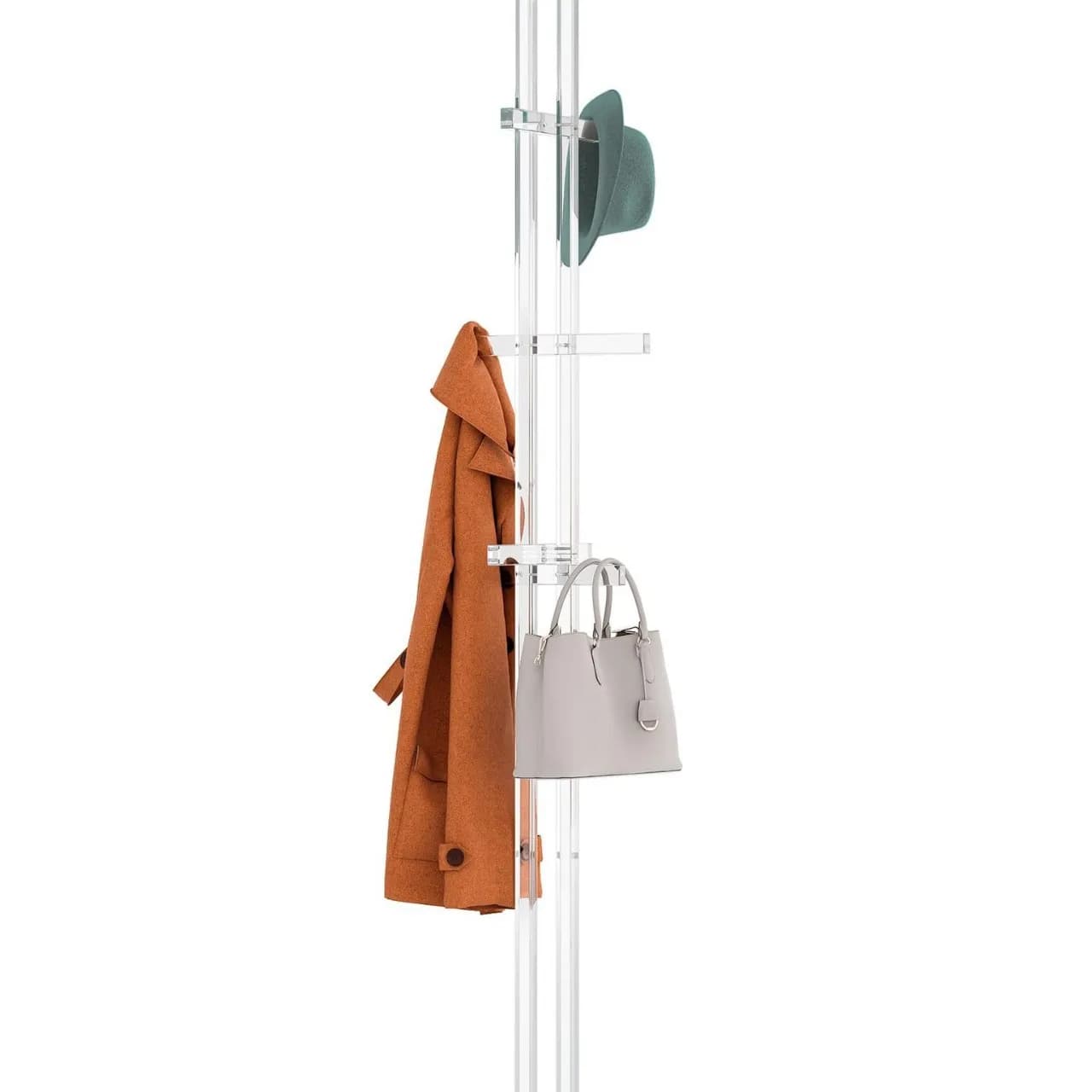 No perforation of clothes, bag holders, transparent clothes hangers to store the bedroom door