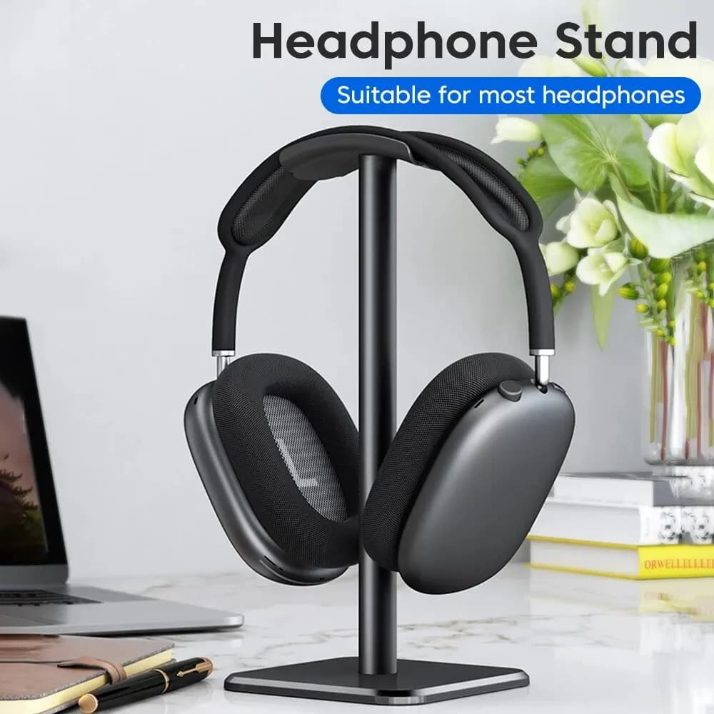 Universal Headphone Support Aluminum Alloy Headphone Holder for Earphones Table Headphone Support