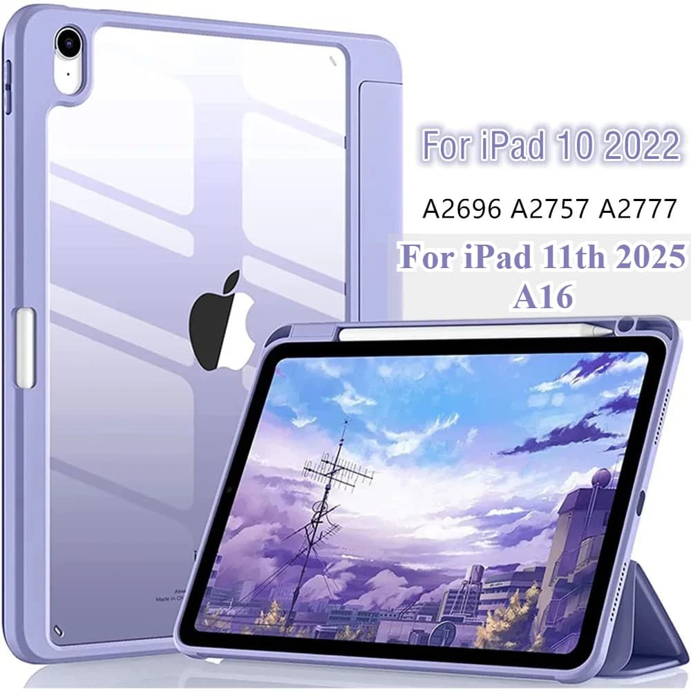 Custodia alla moda per iPad 2025 11a generazione A16 Custodia per IPad Air 11 13 M3 M2 10a 10.9 A2696 A2757 A2777 con copertura per slot per matita