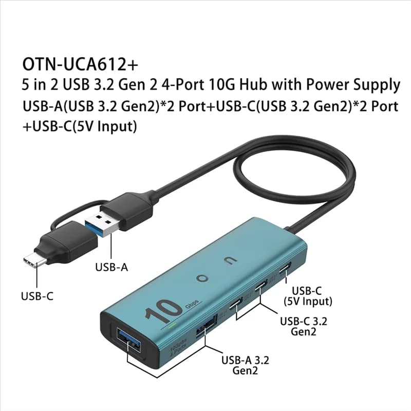 USB Hub C T35C 10 Gbps USB 3.2 GEN 2 HUB Multifunctional Adapter Splitter compatible for PC HUB USB type C 3.2 HUB