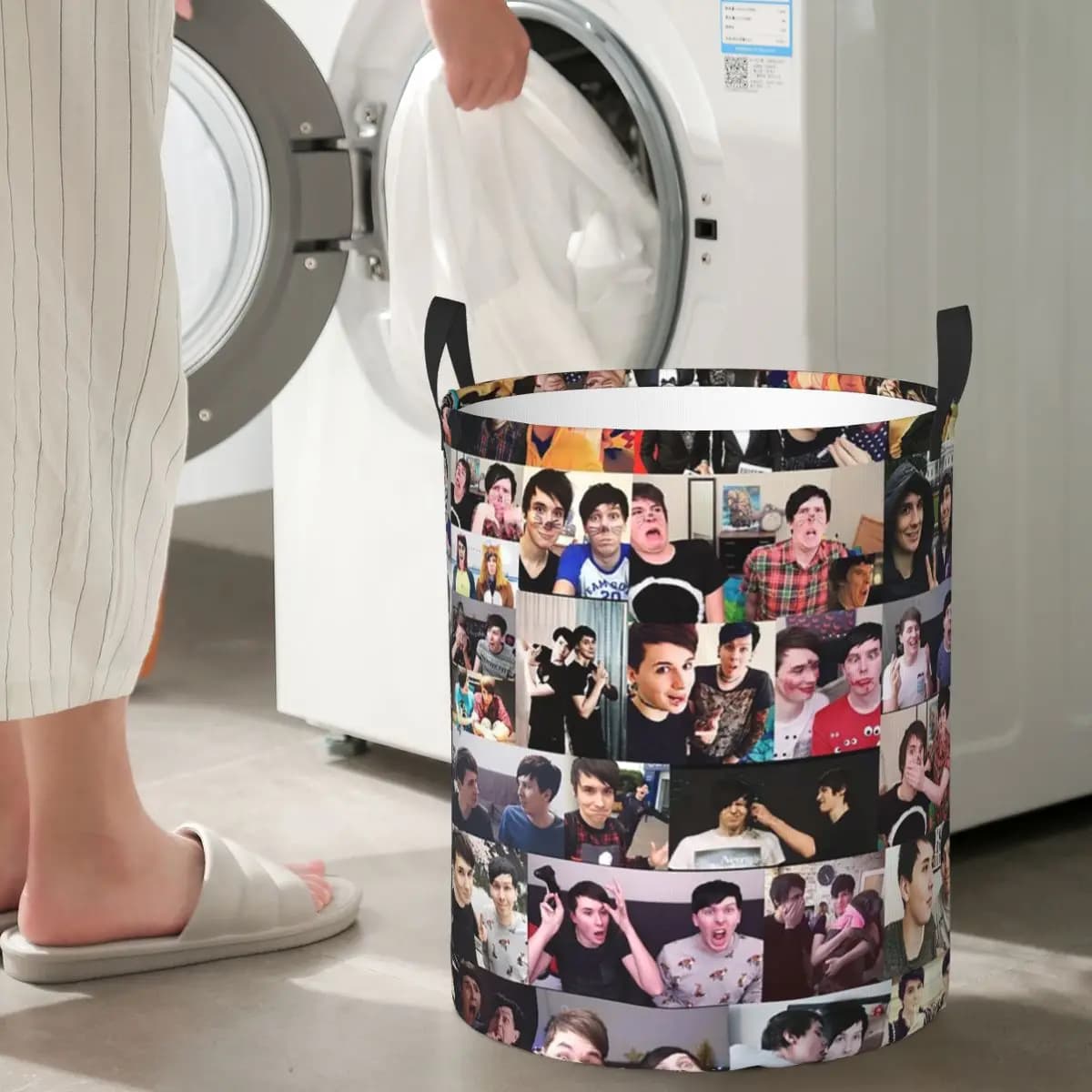 Dan e Phil! Cesti Pieghevoli per Bucato, Giocattoli e Vestiti Sporchi - Organizer Domestico