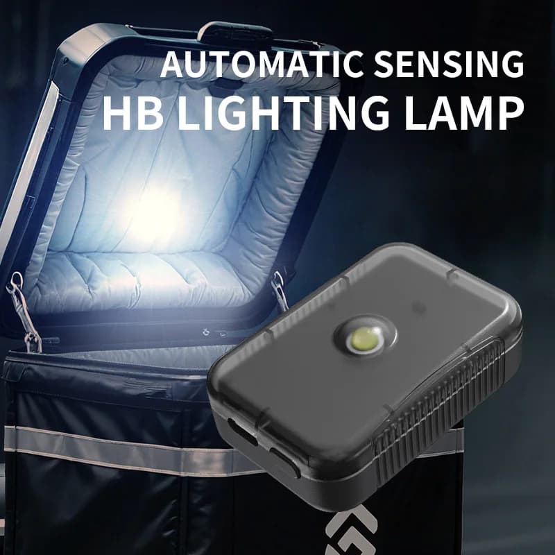 New Motorcycle Locomotive Box Sensor Light LED Tail Box Anti-Collision Lamp Convenient Outdoor Fishing Camping Night Light