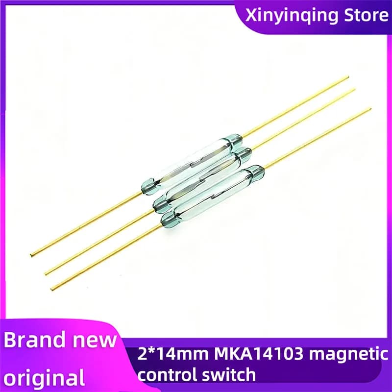 XYQ 2-30 pezzi MKA14103 interruttore magnetico reed, interruttore magnetico a comando magneticamente guarnizione in vetro 2X14MM normalmente aperto