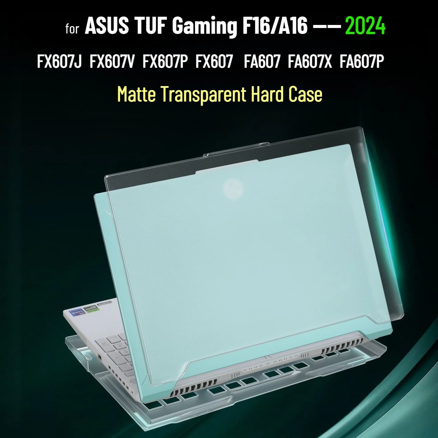 Cover Opaca per ASUS TUF Gaming F16 A16 2024, Custodia per Laptop 16 Pollici FA607 FX607, Guscio Protettivo Rigido in PC per ASUS Tianxuan 5Pro