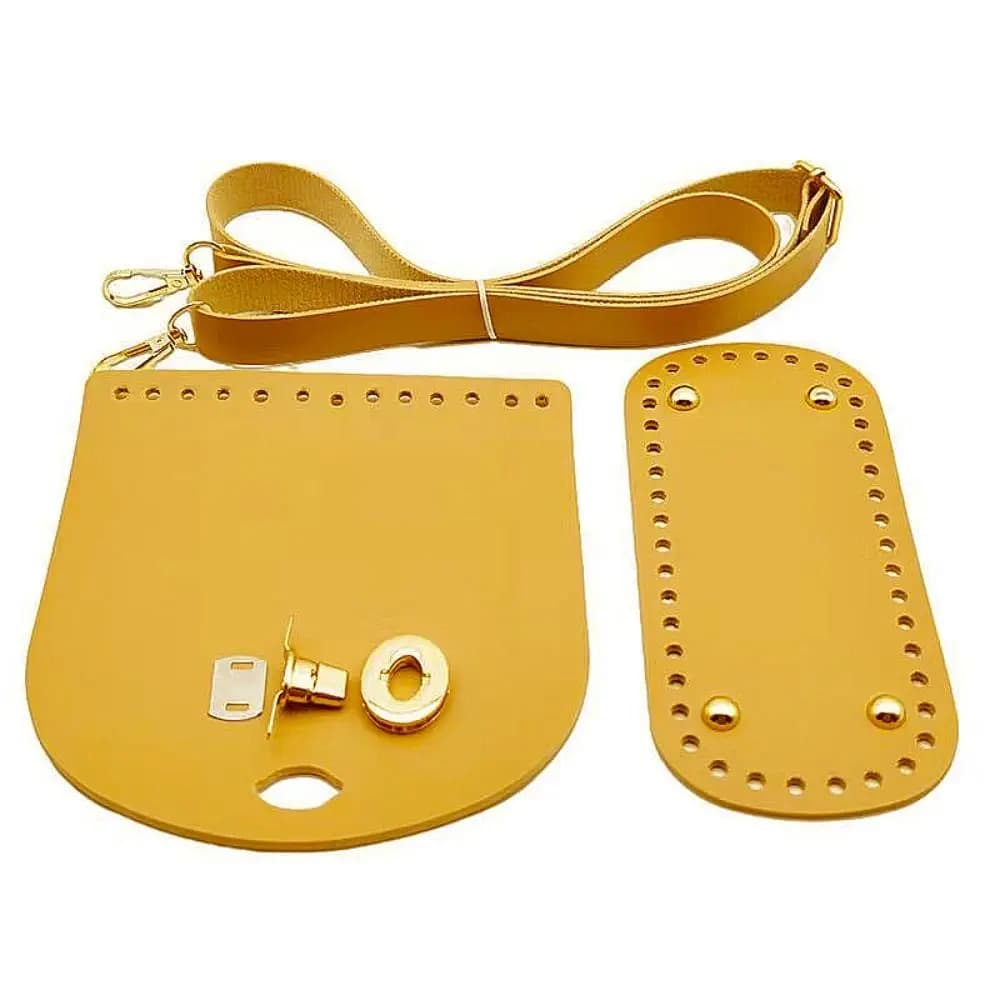 Fashion Handmade Bag Strap PU Leather Replacement Handbag Woven DIY Adjustable Bag Bottoms for Shoulder Handbag