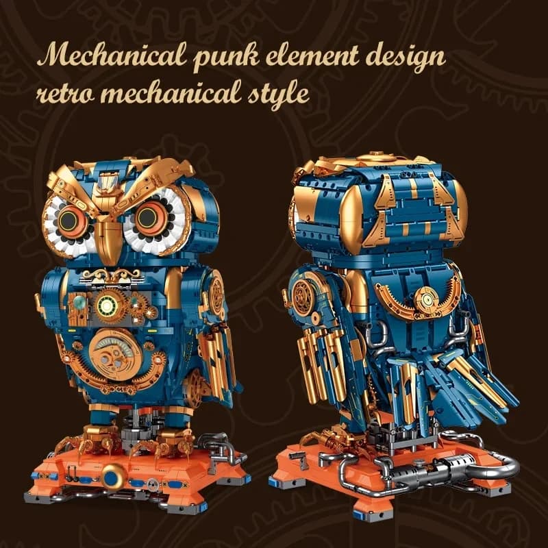 3210 pezzi della serie Steampunk Owl – Blocchi da costruzione, decorazione MOC per casa e ufficio, regalo unico fai da te per collezionisti.