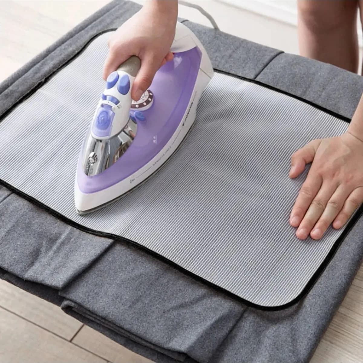 1 pz - Rete in tessuto a rete per asse da stiro, protezione ad alta temperatura per vestiti, tappetino anti-scottatura