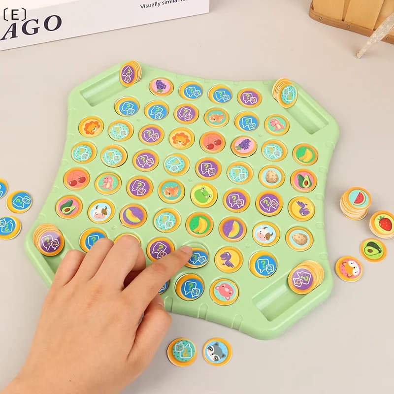 Gioco da Tavolo di Memoria con Animali per Bambini e Adulti, Gioco Interattivo Sociale Genitore-Figlio, Set Divertente per Feste in Famiglia〔Winter5〕