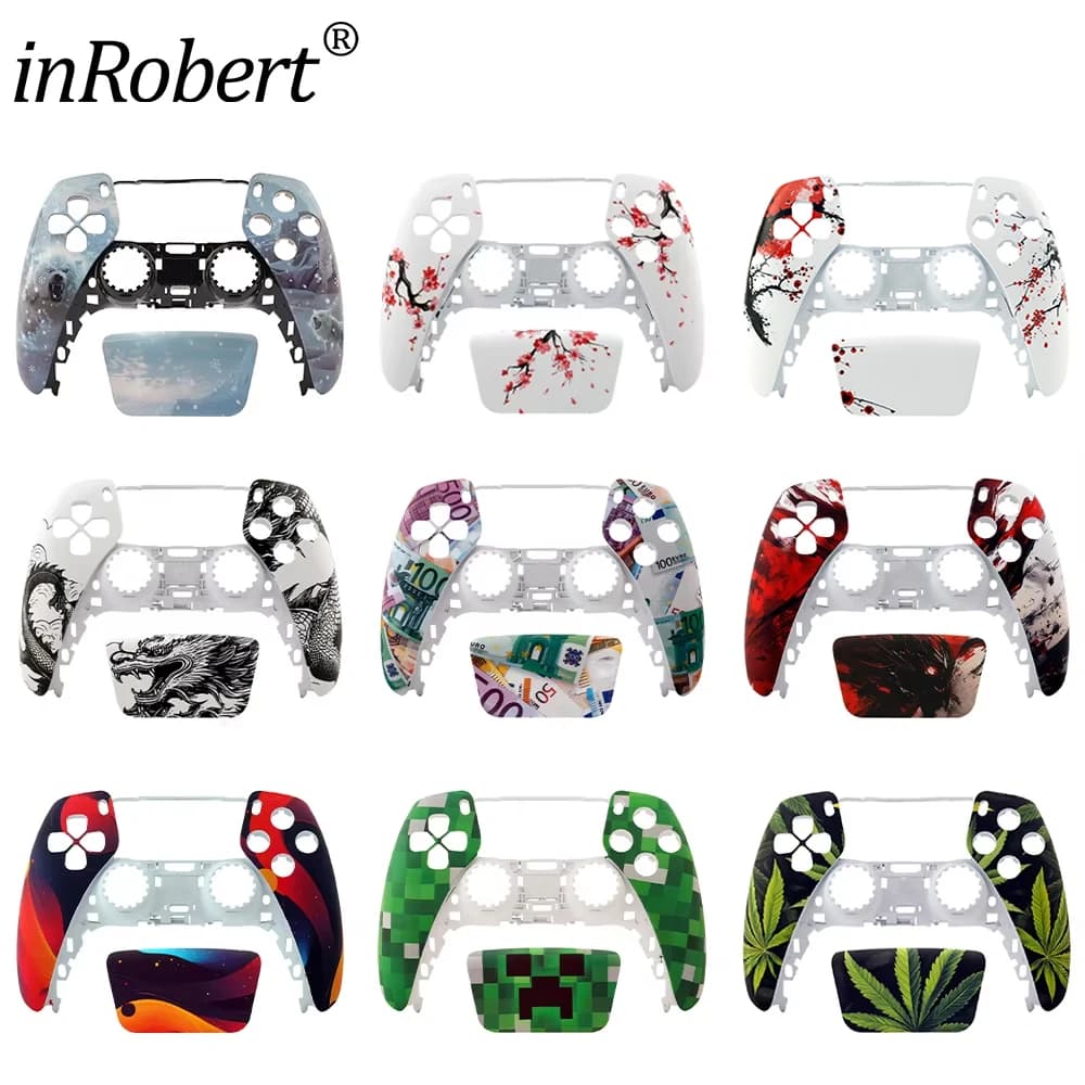 Adatto per la copertura del guscio del controller PS5 Fiori di pesco in edizione limitata per accessori di gioco per controller di gioco per console PS5