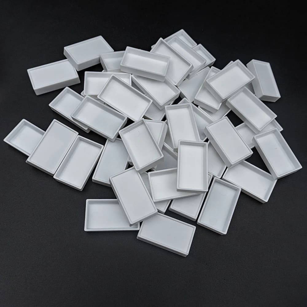 Empty Watercolor Paint Pans-10/20Pcs White Plastic Paint Pans 7.2ML Empty Large Watercolor Pans for Oils or Acrylics Travel Art