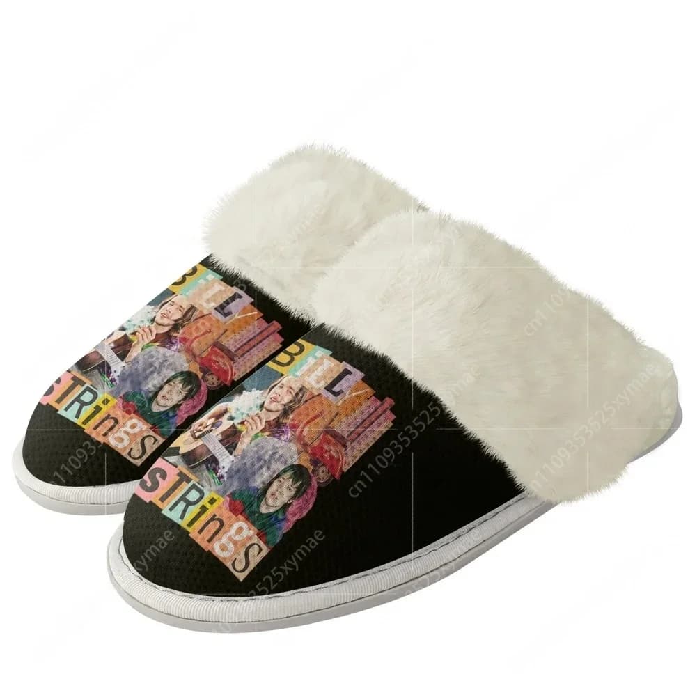 Pantofole Peluche Billy Music Strings per Chitarristi, Scarpe Calde per Uomo e Donna, Pantofole Termiche Personalizzate in Cotone per Casa e Camera da Letto