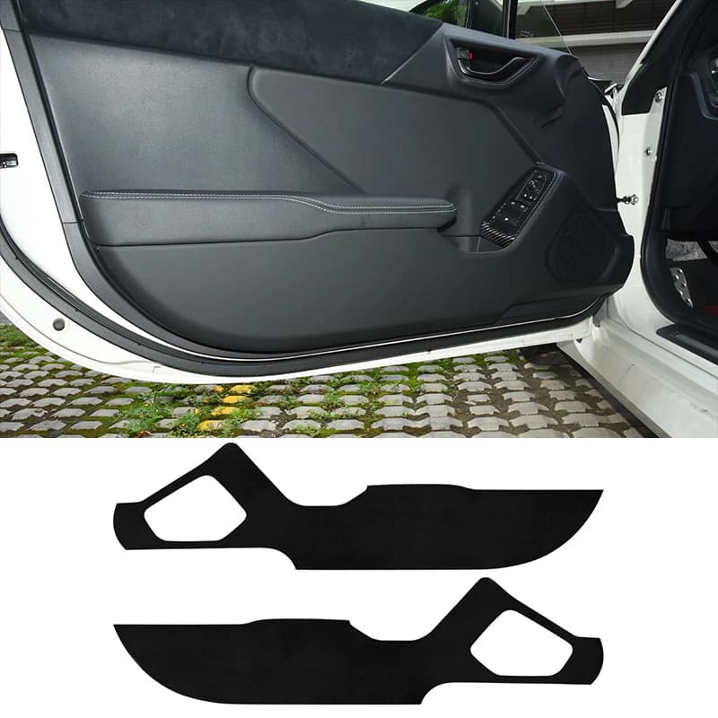Protezione Anti-Graffio per Auto in Pelle Scamosciata, Pellicola Protettiva per Bordi delle Portiere, Accessori Interni per Subaru BRZ Toyota GR86