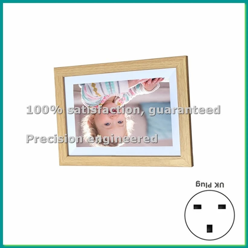 Cornice digitale per foto da 10,1 pollici Cornice digitale per foto WiFi 32 GB Ampio spazio di archiviazione HD IPS Touch Screen UK Plug-PZZW