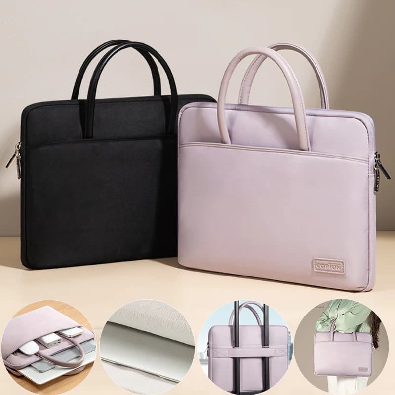 Laptop Bag for MacBook Air 13.6 15.3 M3 A3113 A3114 2024 Women Men Handbag Briefcase for MacBook Pro 13 14 16 M1 M2 A2779 A2991