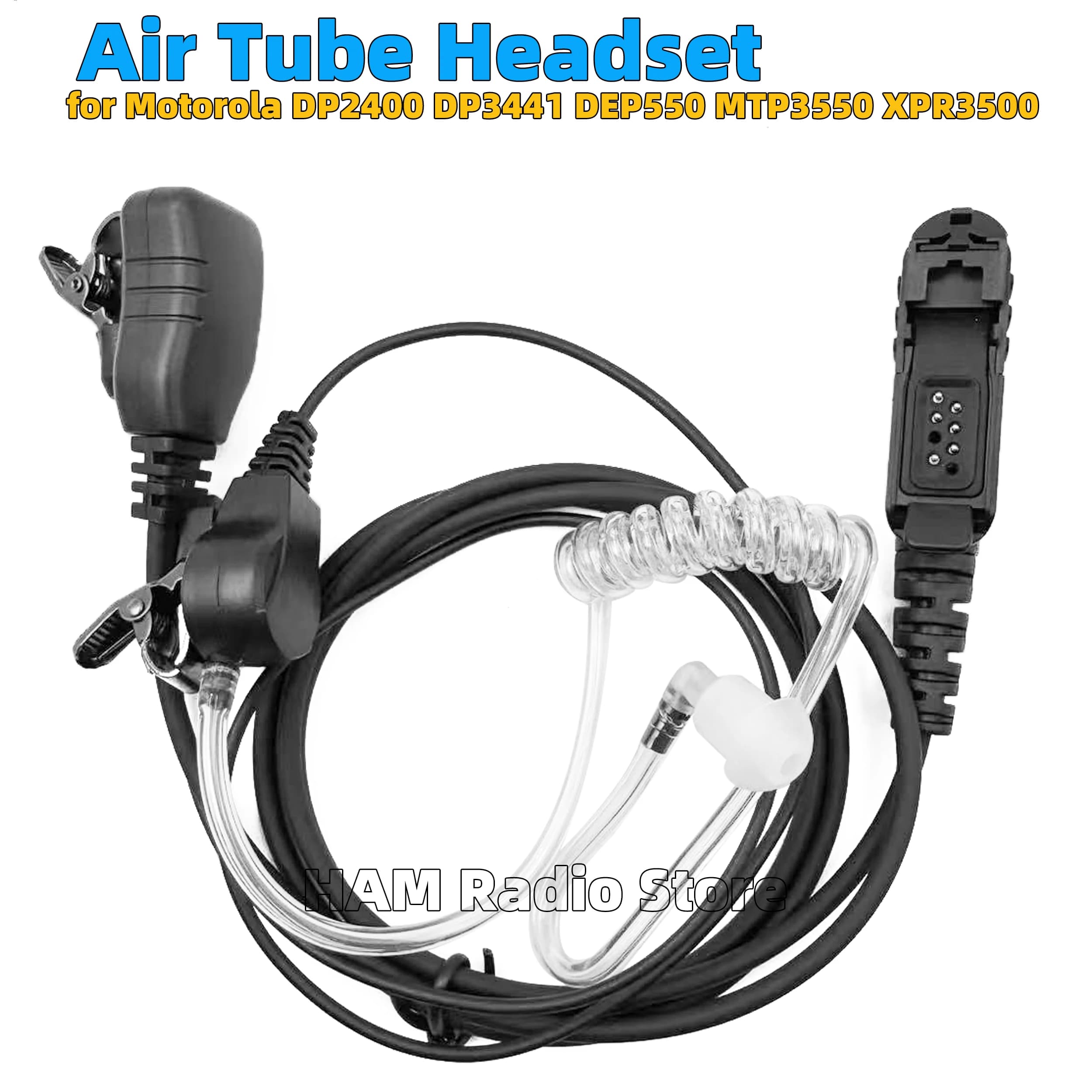 Air Tube Earpiece Mic Headset for Motorola XPR3500e XPR3300e XPR3500 XPR3000 XPR3300 MTP3550 3250 Walkie Talkie Radio Earphone