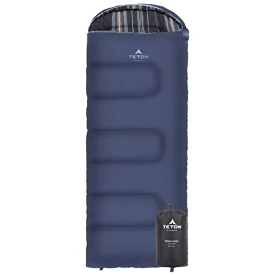 Bags in Pelo Teton Junior 20 Degrees and 0 Degrees for Boys and Girls, Warm and Comfortable for Camping, Built to last
