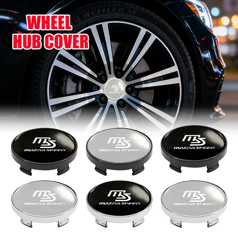For Mazda 4pcs 56mm 60mm Car Wheel Center Caps Hubcap Cover MS Demio CX-5 CX6 CX7 M3 M6 MX3 MX5 Rx8 Axela CX-30