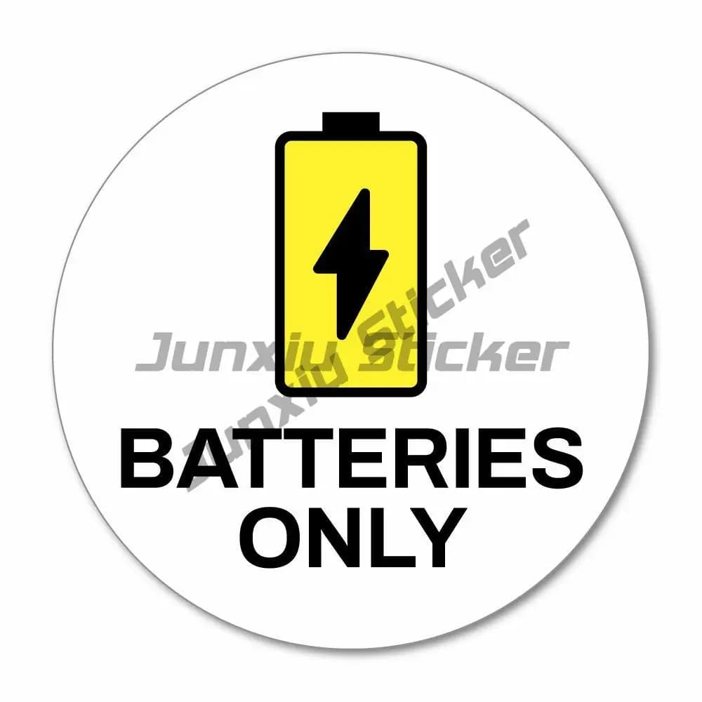 Solo batterie Recyclare Adesivo Decalcomania Finestra Segno Grafico Bin Sicurezza auto