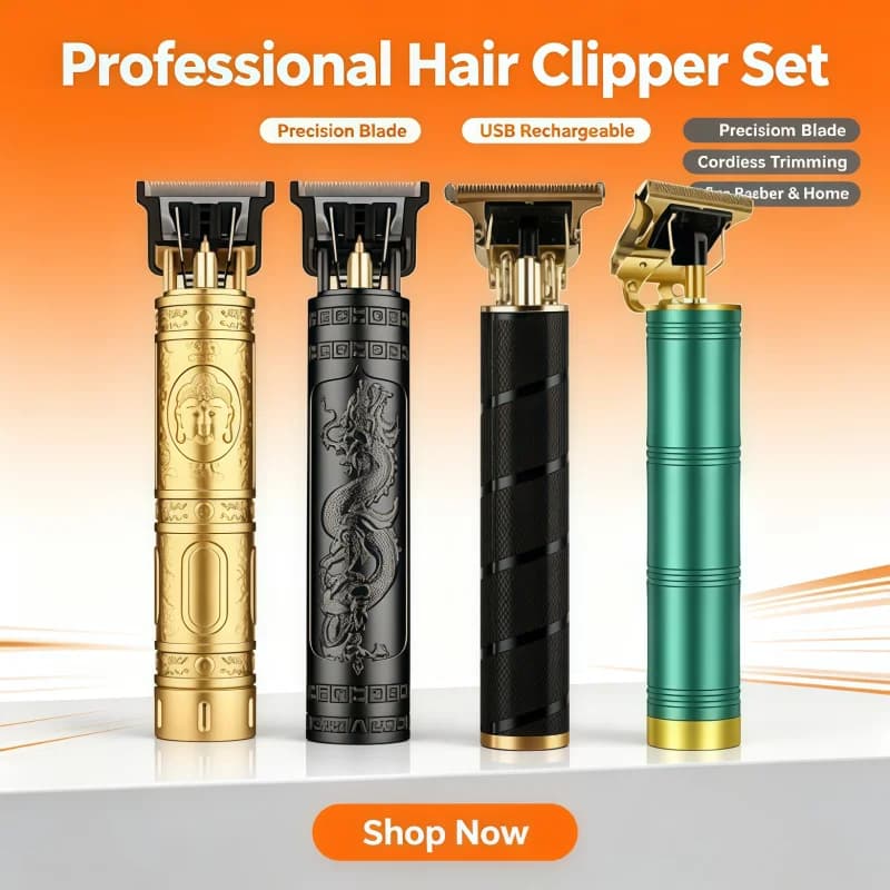 Hot Retro-style electric hair clipper T9 hair trimmer Rechargeable men's hair clipper Professional men's hair grooming tool