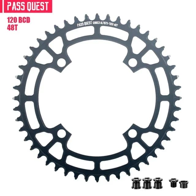 PASS QUEST 120 BCD corona 36T 38T 40T 42T 44T 46T 48T bici da strada MTB corona 120bcd adatto per sram X7 X9 XX 2X manovella