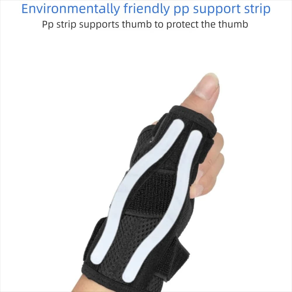 Fascia Elastica in Nylon per Polso e Pollice, Protezione Flessibile per Tendinite, Tutore Portatile Ambidestro per Uso Domestico