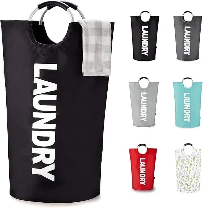 Oxford Fabric Storage Bag Foldable Waterproof Laundry Basket With Handle Household Clothes Large Capacity Laundry Bag