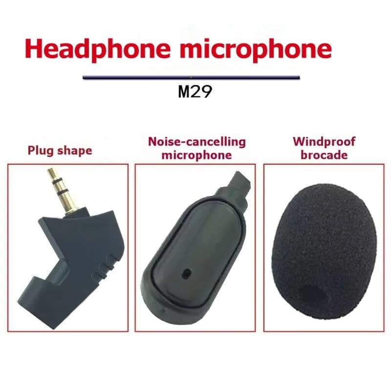 3.5mm Detachable Replacement Microphone for Lenovo Legion Y480 Gaming Headphones
