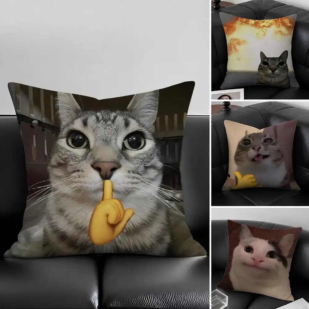 Anime Izuku Midoriya Cushion Cover Natural Linen Pillowcase Set, All-in-One Decor for Sofa, Bedroom & Chair