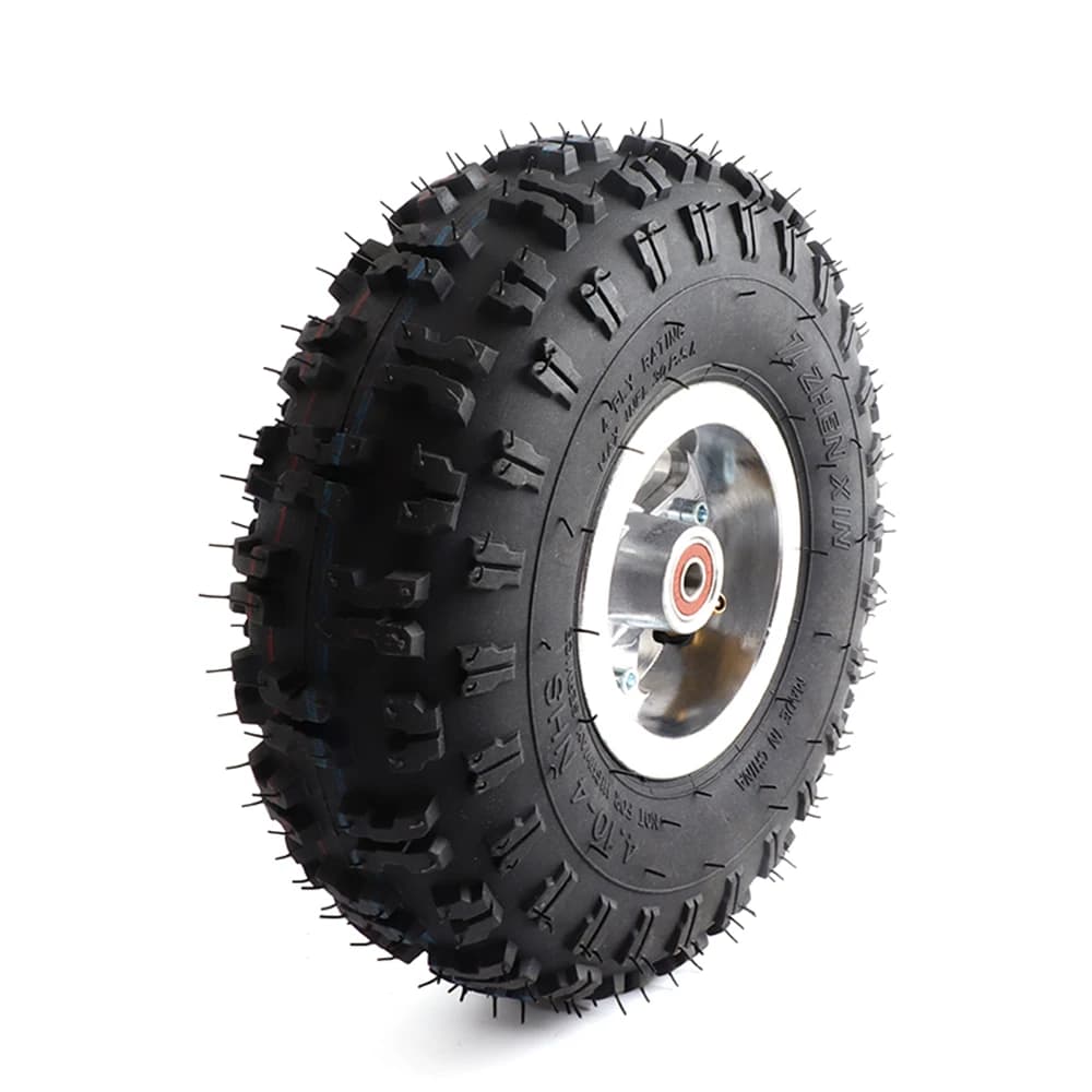 Ruote da 4 pollici 4.10-4 Pneumatici con cuscinetto Mozzo Cerchione Per 49cc Mini Quad Dirt Bike Scooter Triciclo ATV Buggy parti